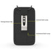 Back view of AgozTech radio case with strong metal clip and belt loops