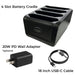 4-Slot Zebra TC72 Scanner Battery Charger Cradle