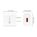 Wall Charger with USB C Cable for Elo Pay M60 Mobile POS System
