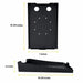 Dimension diagram of the Agoz Brother printer shelf measuring 7 inches wide, 10 3/8 inches deep, and 2 inches high.