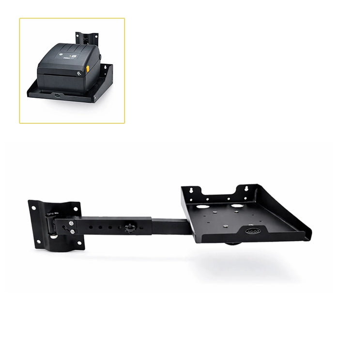 Adjustable Zebra GX420T Thermal Printer Shelf Wall-Mounted Swing Arm