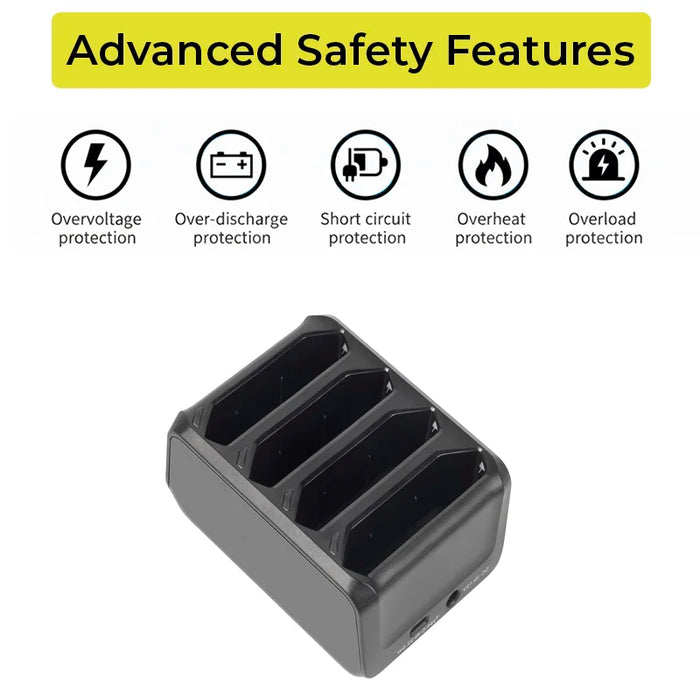 4-Slot Zebra TC75 / TC75x Battery Charger Cradle