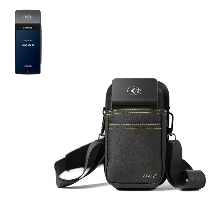Castles Portable POS Terminal Holster with Crossbody Sling