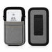 Front and back view of gray Agoz Clover Flex POS holster with integrated belt loop