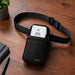 Black Agoz waist belt holster with Clover Flex POS terminal for hands-free mobile checkout