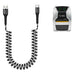 Coiled USB-A to USB-C Cable for Zebra ZQ310/+ Printer