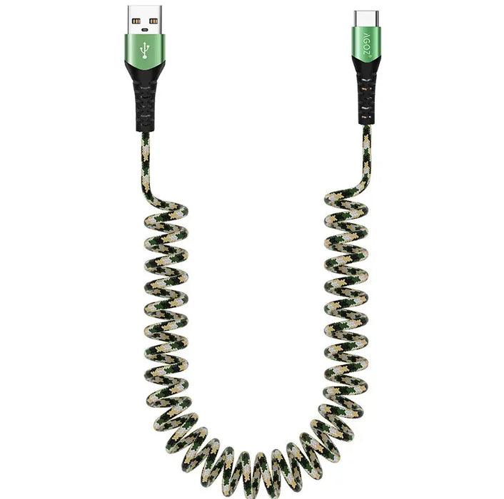 Coiled USB-C Fast Charging Cable for SwipeSimple B350 Card Reader