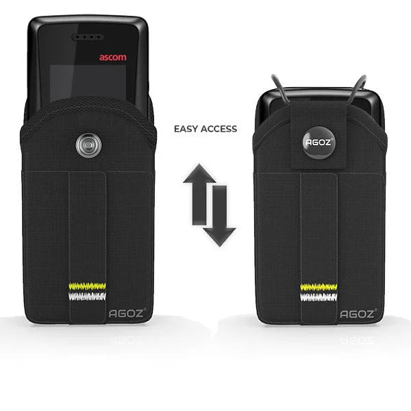 Durable Phone Case with Snap Closure for Ascom Mobile