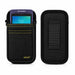Front and back views of the Agoz holster for GoDaddy Smart Terminal Flex, showing the protective pouch and rear belt loop.