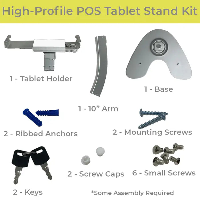 Heavy-Duty Countertop Tablet Stand for Amazon Fire HD 8- High-Profile