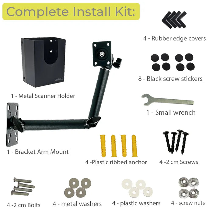 Warehouse Swing Arm Bracket Scanner Holder for Zebra MC3300