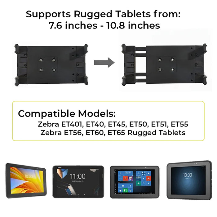 AGOZ Zebra ET60 Forklift Tablet Mount Holder