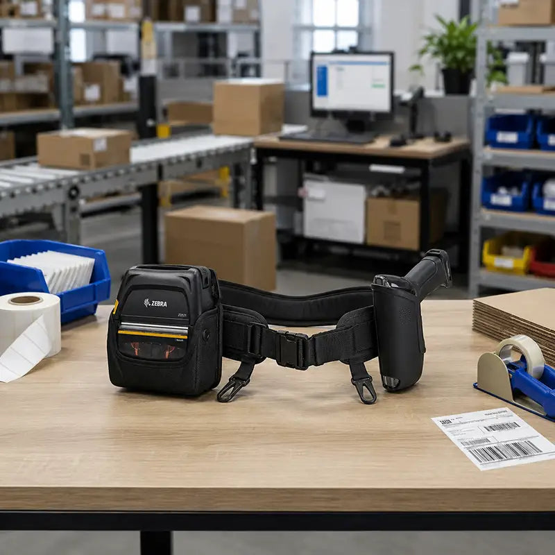 Passform & Funktion für Zebra-Drucker und Trigger-Scanner-Halterung