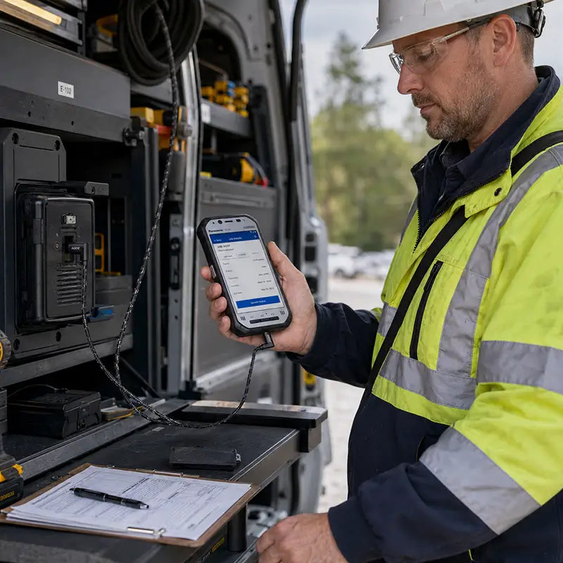Wartung der Panasonic Toughbook Handheld-Ladestation für Außenteams