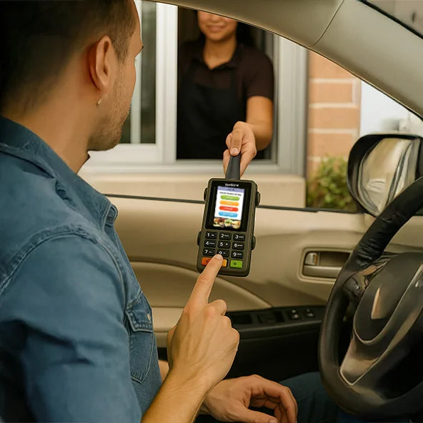 POS Handheld Drive-Thru Mount for First Data FD130 PIN Pad