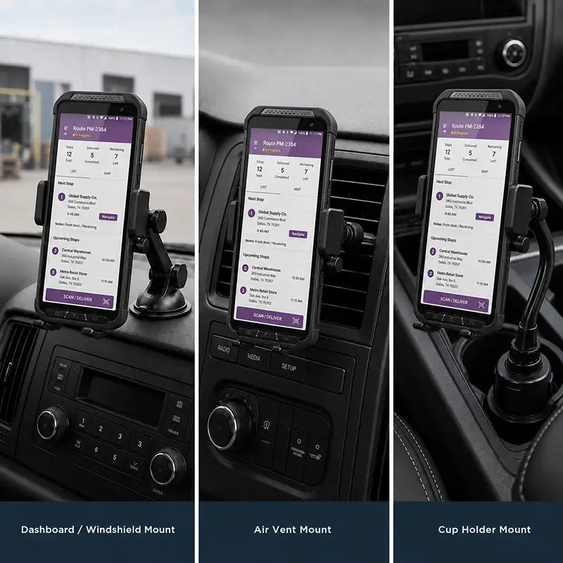 Passform und Funktion für Point Mobile Fahrzeughalterung