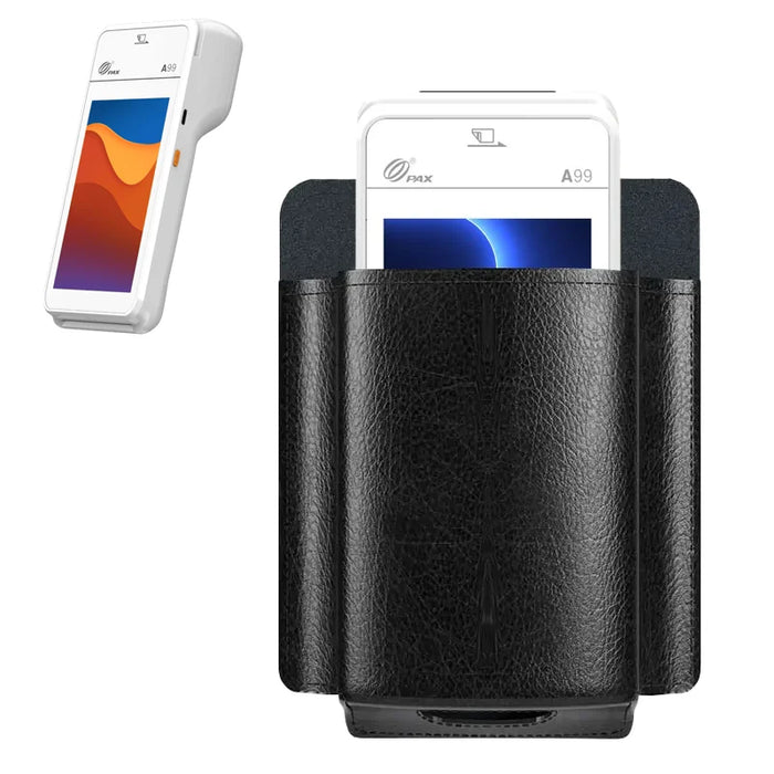 Rugged Leather PAX A99 Smart Terminal Case with Belt Clip