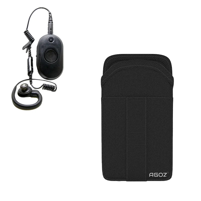 Rugged Motorola CLP1010e Holster with Card Holder