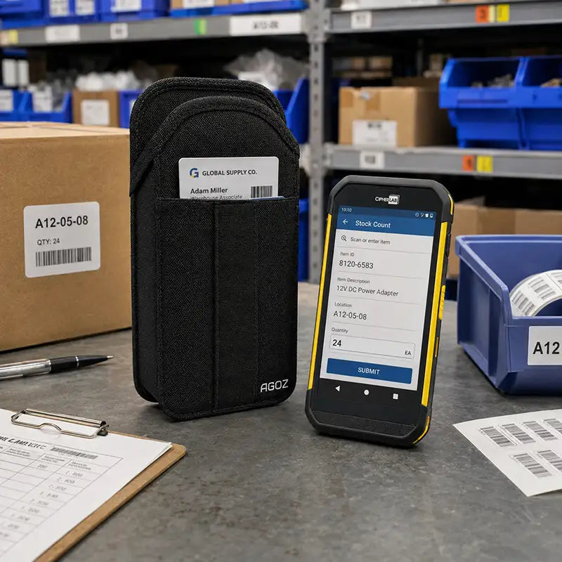 Passform und Funktion für CipherLab Mobile Computer Kartenaufbewahrungstasche
