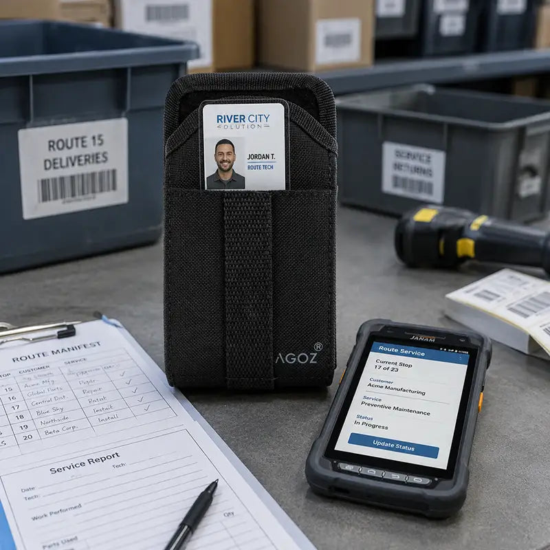 Passform und Funktion für Janam Mobile Computer Kartenaufbewahrungstasche