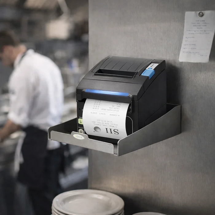 Wall Mounted Stainless Steel SEIKO SII RP-E10 POS Printer Shelf