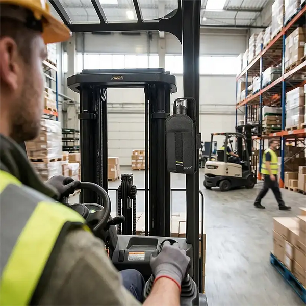 Stabilisierung von Scangeräten auf Gabelstaplern