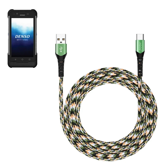 USB-C Fast Charger Cable for Denso BHT-M80 Scanner