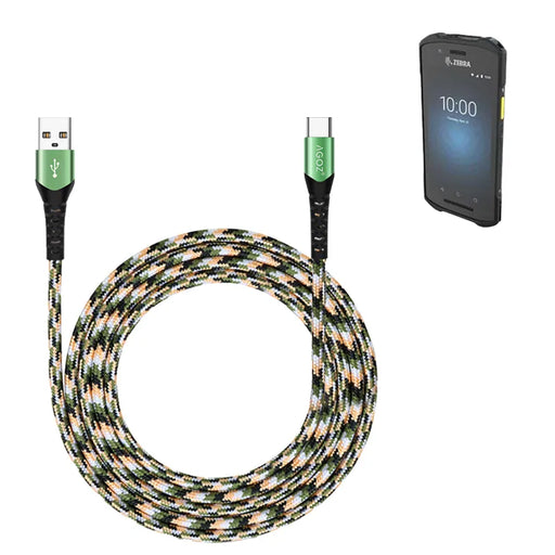 USB-C Fast Charger Cable for Zebra TC15 Scanner