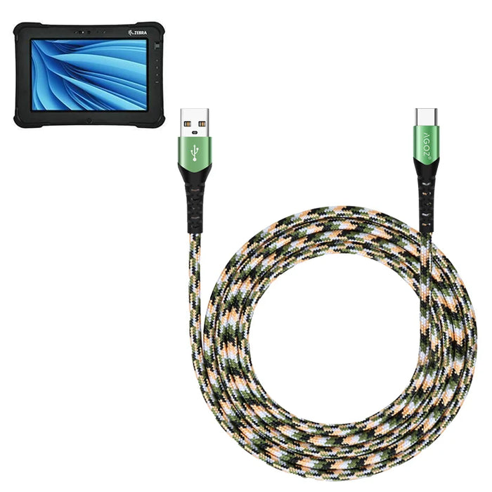 USB-C Fast Charger Cable for Zebra XSLATE L10ax Tablet