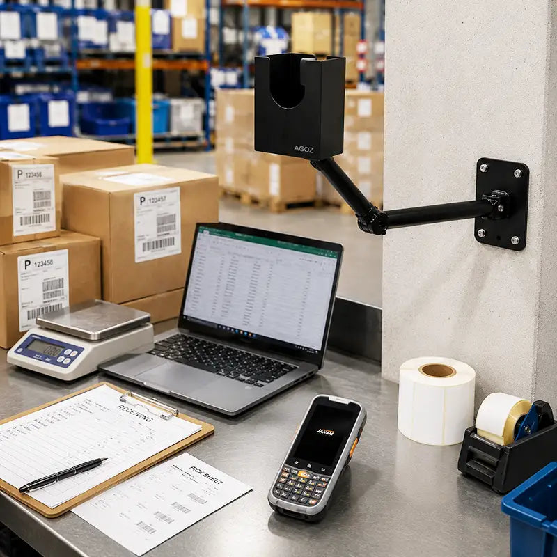 Passform und Funktion für Janam Swing Arm Scannerhalterung