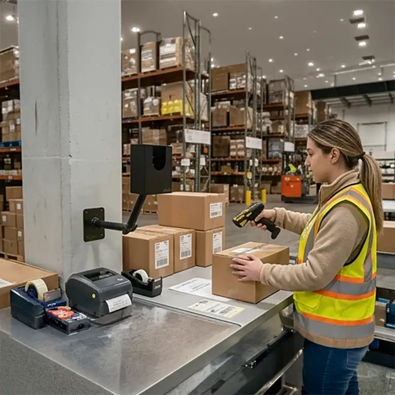 Positionieren Sie Chainway-Scanner für gemeinsam genutzte industrielle Arbeitsstationen