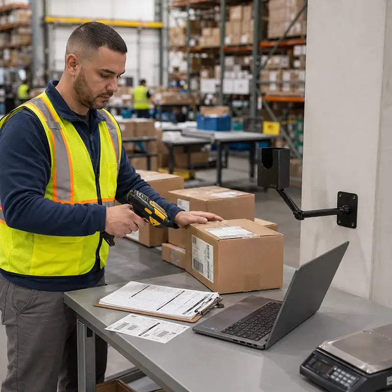Erstellen Sie Datalogic-Scanstationen für Arbeitsbereiche mit hohem Volumen
