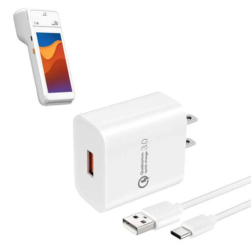 Wall Charger with USB-A to C Cable for PAX A99 POS Terminals