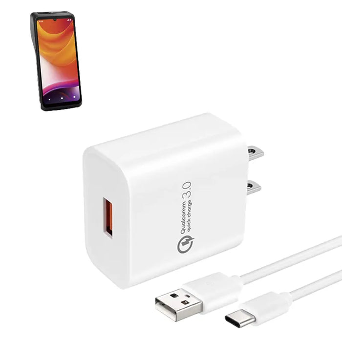 Wall Charger with USB-C Cable for Adyen S1F4 / S1F4 PRO Terminal