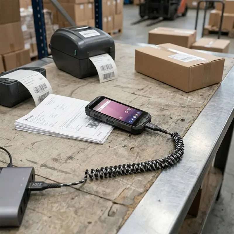 Passform und Funktion für Zebra gewickeltes Ladekabel
