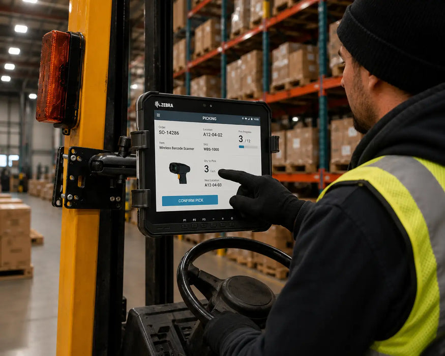 AGOZ Zebra Tablet-Halterung für Gabelstapler