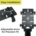 Adjustable clamp system for AgozTech drive-thru handheld mount for Shift4 Mobile POS Terminal