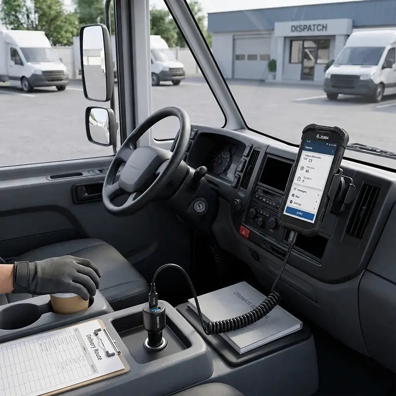 Passform und Funktion für 38W Zebra Fahrzeugladegerät