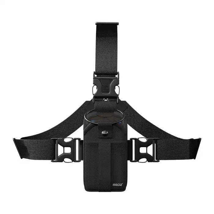 Front view of Chest Harness Holster for Urovo Handheld Scanner with adjustable shoulder and chest straps