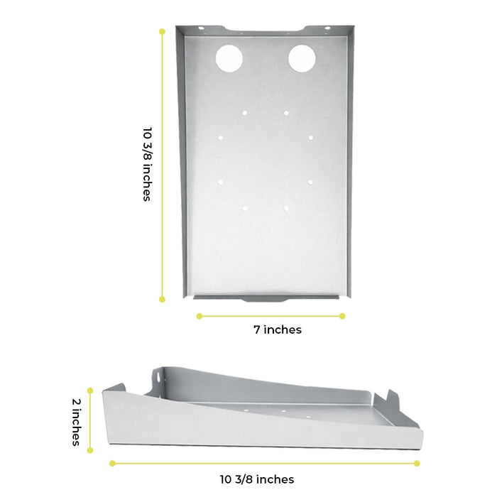 Wall Mounted Stainless Steel SEIKO SII RP-E10 POS Printer Shelf