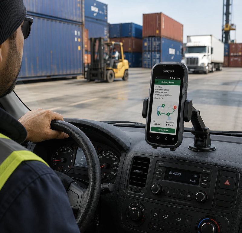 Bereiten Sie Honeywell-Mobilcomputer für den Einsatz in der Routenflotte vor