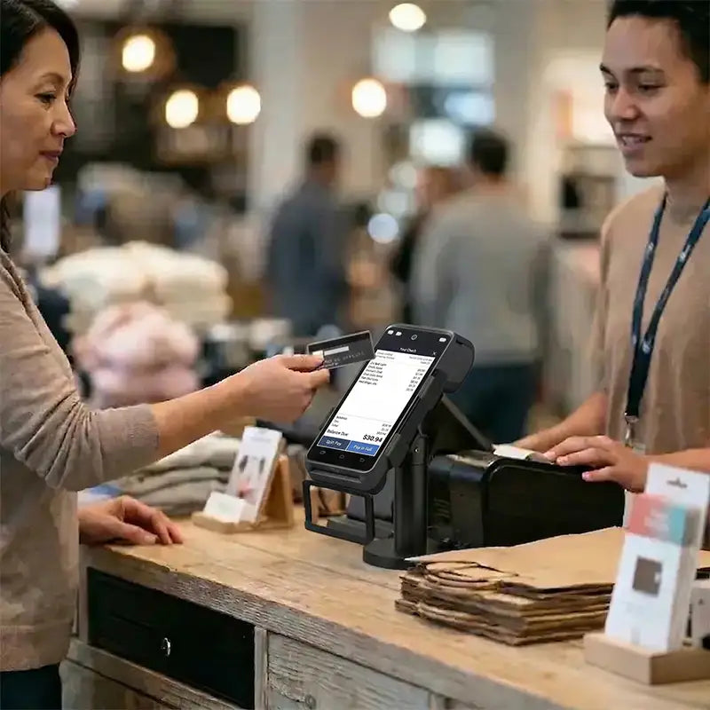 Shift4 POS Terminal Stand Metal Swivel Mount Countertop Holder