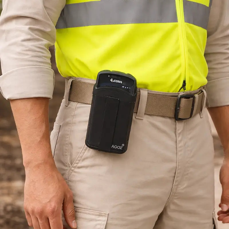 Zebra TC77 Mobile Scanner Computer Holster with Military-Grade Belt Clip and Loop | Agoz