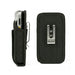 AgozTech black holster case for Zebra TC52 & Tc52x handheld mobile computer, side and back view