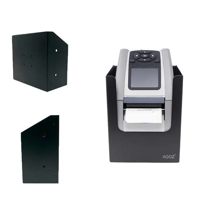 Metallhalterung für Gabelstapler zur Befestigung des Zebra ZQ110 Druckers