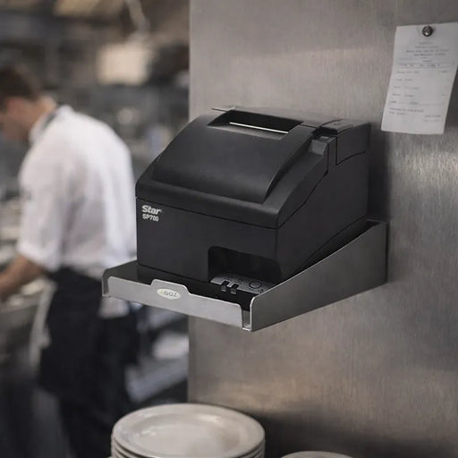 Stainless Steel Star Micronics SP742 Kitchen Printer Shelf - Wall Mounted