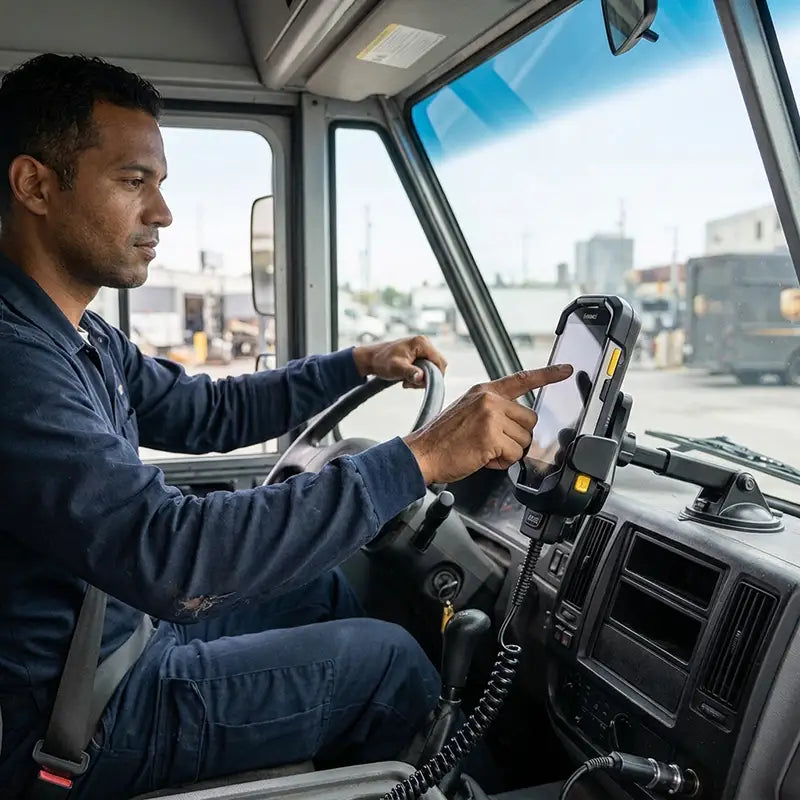 Halten Sie Zebra TC7X Handhelds auf Fahrzeugrouten durchgehend einsatzbereit