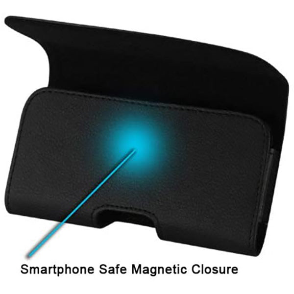 Leather Belt Clip Case for Samsung Galaxy A11 with Magnetic Closure