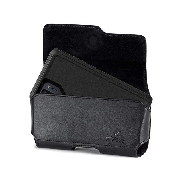 iPhone 13 Leather Holster with Belt Clip and Loop