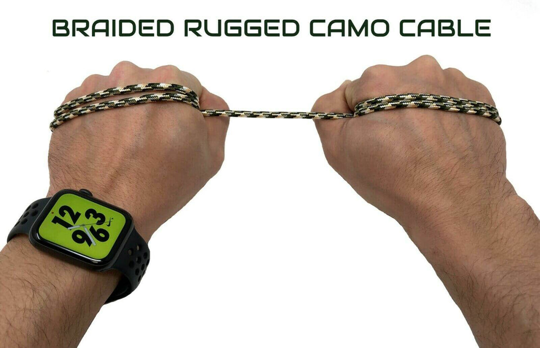 Camo 4,6,10ft USB Micro Cable Fast Charger